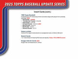 2025 Topps Update Series Baseball Jumbo Box (PRE-ORDER)