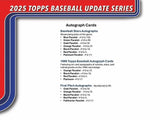 2025 Topps Update Series Baseball Jumbo Box (PRE-ORDER)