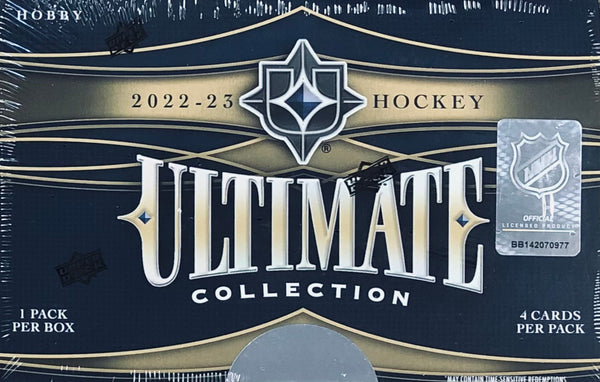 2022-23 Upper Deck Ultimate Collection Hockey Hobby Box (Call 708-371-2250 For Pricing & Availability)