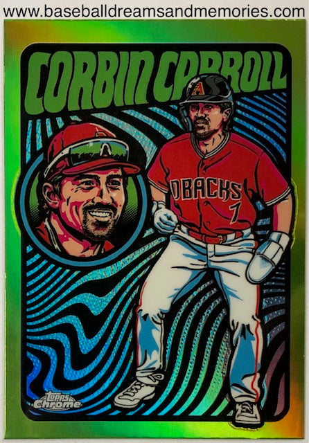 2024 Topps Chrome Corbin Carroll Ultra Violet All-Stars Card  