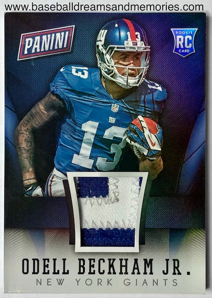 2014 Panini The National Odell Beckham Jr. Rookie Jersey Patch Card