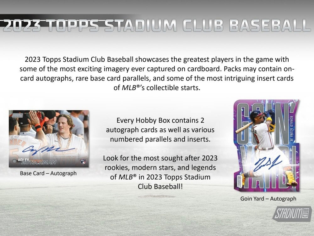 2023 Topps Stadium Club Baseball Hobby Compact Box – Baseball Dreams &  Memories