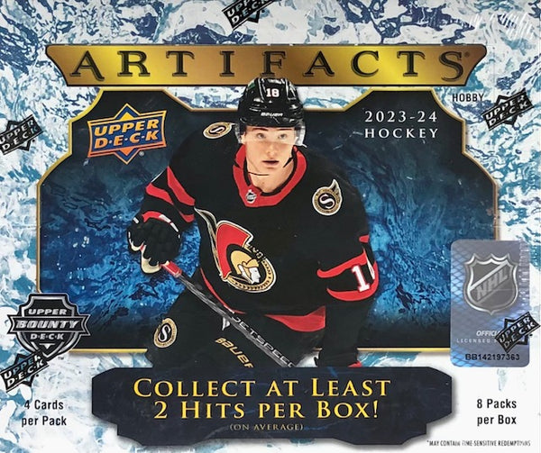 2023-24 Upper Deck Artifacts Hockey Hobby Box (Call 708-371-2250 For Pricing & Availability)