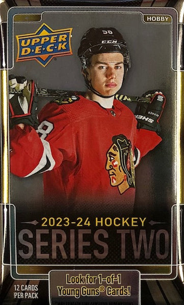 2023-24 Upper Deck Series 2 Hockey Hobby Pack (Call 708-371-2250 For Pricing & Availability)