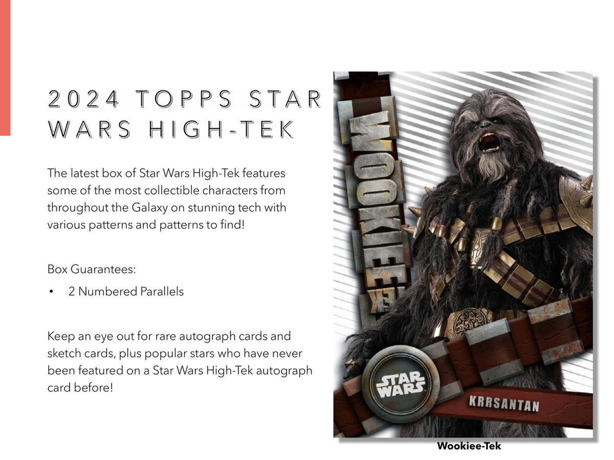rare topps star wars cards 2024 Topps Star Wars High Tek Hobby Box – Baseball Dreams & Memories