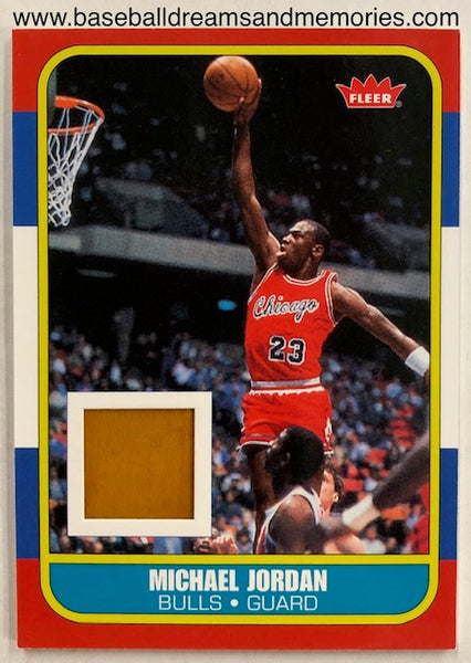 2007-08 NBA Fleer Michael Jordan 1986 Rookie Floor Relic Card