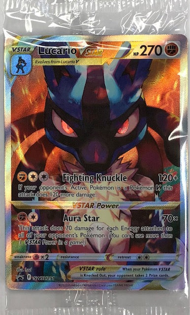 Pokémon Lucario VStar Crown Zenith Promo Card – Baseball Dreams & Memories