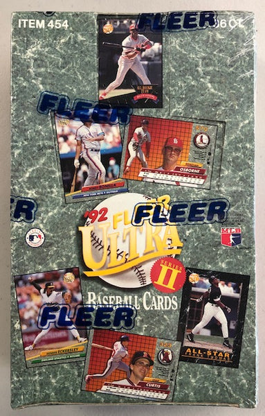 1992 Fleer Ultra Series 2 Baseball Sealed Box of 36 Packs