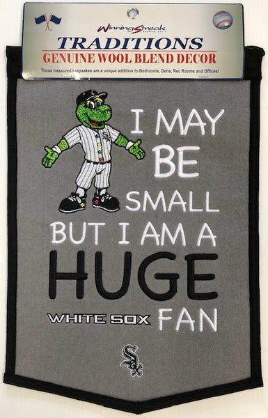 Winning Streak Genuine Wool Blend Chicago White Sox Southpaw Kids Banner Approximately 18”x12”