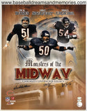 Chicago Bears Dick Butkus Brian Urlacher Mike Singletary Signed Autographed Monsters Of The Midway 16x20 Photo with COA