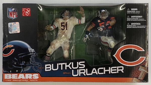Dick Butkus & Brian Urlacher Chicago Bears Mcfarlane Figure 2 Pack
