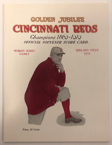 1919 Cincinnati Reds Official Souvenir Scorecard REPRINT