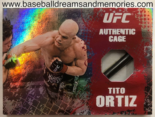 2010 Topps UFC Tito Ortiz Authentic Cage Relic Card