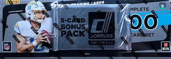 2021 Panini Donruss Football Complete Hobby Factory Card Set of 400 Cards Plus 1 Donruss 5-Card Bonus Pack