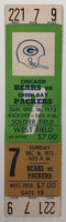 1973 Chicago Bears vs. Green Bay Packers Full Complete Ticket