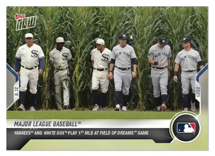 2021 Topps Now Field of Dreams Card YANKEES & WHITE SOX PLAY 1ST
