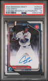 2024 Bowman Draft Cam Smith Chrome Prospect Autograph Card Graded PSA GEM MT 10