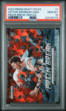 2023 Panini Prizm Draft Picks Victor Wembanyama Prizm Break Red Ice Rookie Card Graded PSA GEM MT 10