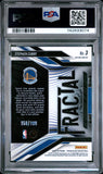 2024-25 Prizm Black Stephen Curry Fractal Blue Prizm Card Serial Numbered 158/199 Graded PSA GEM MT 10