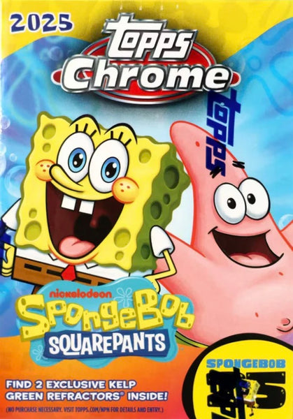 2025 Topps Chrome Spongebob Squarepants 25th Anniversary Blaster 40 Box Case