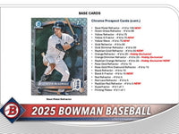 2025 Bowman Baseball Hobby Box & Jumbo Hobby Box COMBO