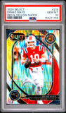 2024 Select Drake Maye Red & Yellow Shock Graded PSA 10 GEM MT