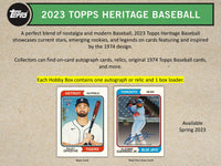 2023 Topps Heritage Baseball Hobby Pack