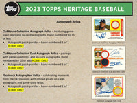 2023 Topps Heritage Baseball Hobby Pack