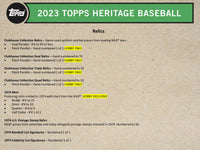 2023 Topps Heritage Baseball Hobby Pack