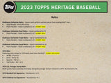 2023 Topps Heritage Baseball Hobby Pack