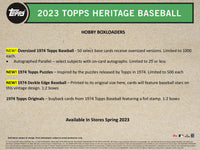 2023 Topps Heritage Baseball Hobby Pack