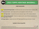 2023 Topps Heritage Baseball Hobby Pack