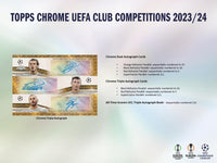 2023-24 Topps Chrome UEFA Club Competitions Soccer Hobby Box