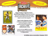 2023 Topps Archives Signature Series Baseball Retired Player Edition Hobby Box