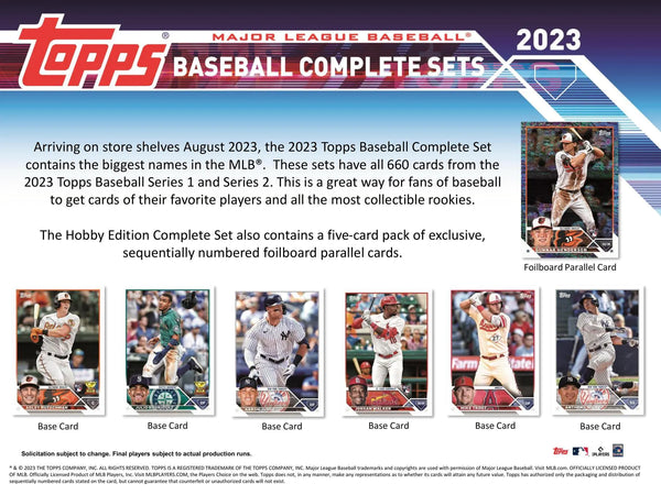 2023 Topps Complete Baseball Factory Set Hobby Version PRE ORDER 2023-topps-complete-baseball-factory-set-hobby-version-pre-order