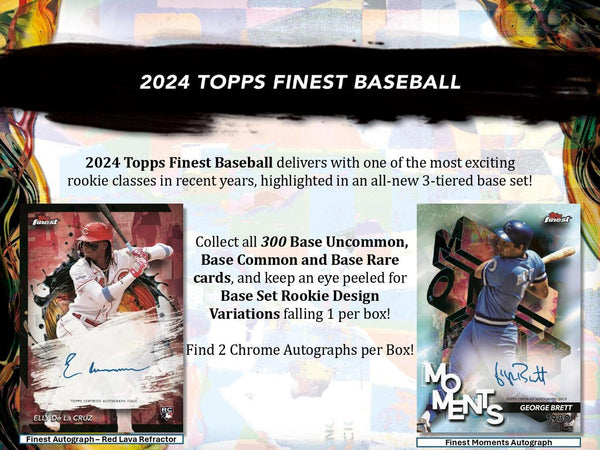topps 2024 rare cards 2024 Topps Finest Baseball Hobby Box – Baseball Dreams & Memories
