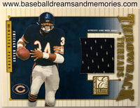 2002 Donruss Elite Walter Payton Throwback Threads Game-Worn Jersey Card Serial Numbered 16/75