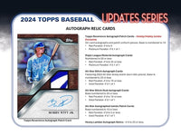 2024 Topps Update Series Baseball Jumbo Hobby Box
