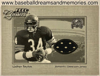 2000 Fleer Walter Payton Classics Feel The Game Game-Worn Jersey Card