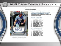 2025 Topps Tribute Baseball Hobby Box