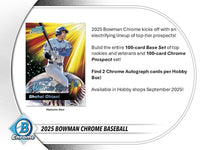 2025 Bowman Chrome Baseball Hobby Box (PRE-ORDER)
