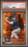 2022 Bowman Chrome Sapphire Seiya Suzuki Orange Rookie Card Serial Numbered 16/75 Graded PSA GEM MT 10