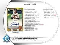 2025 Bowman Chrome Baseball Hobby Box (PRE-ORDER)