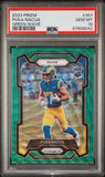 2023 Panini Prizm Puka Nacua Green Wave Rookie Card Graded PSA GEM MT 10