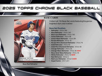 2025 Topps Chrome Black Baseball Hobby Box