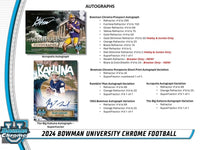 2024 Bowman Chrome University Football Hobby Box