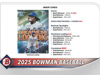 2025 Bowman Baseball Hobby Jumbo Box