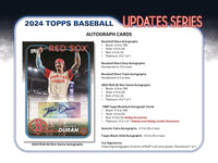 2024 Topps Update Series Baseball Jumbo Hobby Box