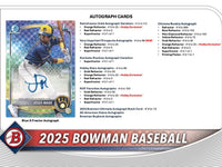 2025 Bowman Baseball Hobby Box & Jumbo Hobby Box COMBO