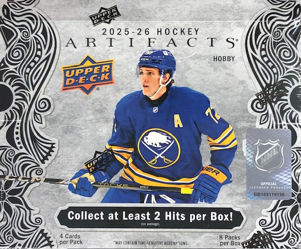 2025-26 Upper Deck Artifacts Hockey Hobby Box (Call 708-371-2250 For Pricing & Availability)